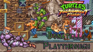 [RGP] Donatello Playthrough - Hardest Difficulty (TMNT: Tournament Fighters - SNES)