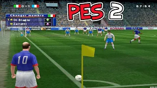 Pro Evolution Soccer 2 France vs Italie // PS2 Nostalgie