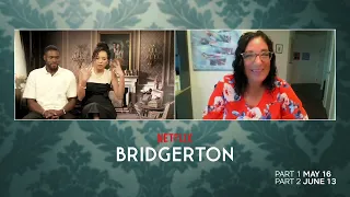 BRIDGERTON (SEASON 3)  - MARTINS IMHANGBE & EMMA NAOMI INTERVIEW ( 2024)