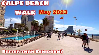 CALPE Beach Walk 2023 - BETTER than Benidorm? ☀️ #calpe #benidorm