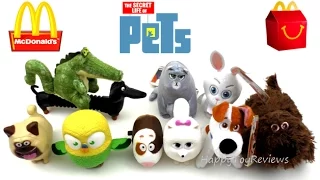 2016 McDONALD'S THE SECRET LIFE OF PETS MOVIE HAPPY MEAL TOYS SET 10 LATIN AMERICA BRAZIL MEXICO