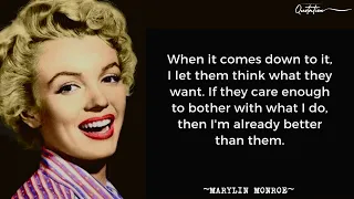 Marilyn monroe quotes about success and love life