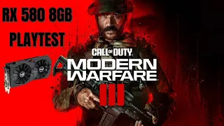 Call of Duty Modern Warfare III (2023) with RX 580 8GB + Ryzen 5 2600. Will it survive at 2023?