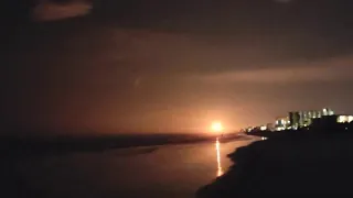 Lightning Flashes During SpaceX Launch in Florida -- Storyful