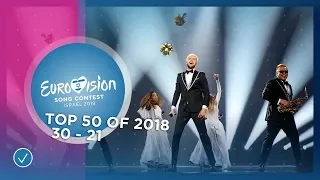TOP 50: Most watched in 2018: 30 TO 21 - Eurovision Song Contest