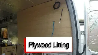 Mercedes Sprinter Camper Van - Plywood Lining