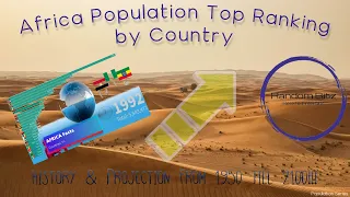 Africa Population Race by Country Ranking History and Projection From 1950 till 2100! [Updated 2021]