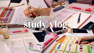 Productive Study Vlog 🎧📚 — Weekend study vlogs, coffee, cram with me…