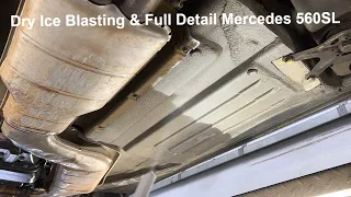 Mercedes 560SL R107 Dry Ice Cleaning & Full Detailing