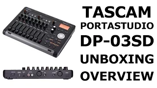 Tascam Digital Multitrack Portastudio DP-03SD Unboxing & Overview