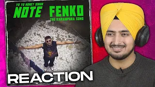 Note Fenko - The Karampura Song | Yo Yo Honey Singh REACTION