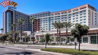 All New JW Marriott Hotel Anaheim with the BEST View into Disneyland & The Avengers Campus Quinjet!
