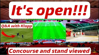 The Anfield Road Stand is finally open at Liverpool F.C’s Anfield Road Expansion Update.