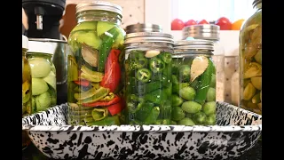 Fermenting and Pickling Green Tomatoes and Peppers