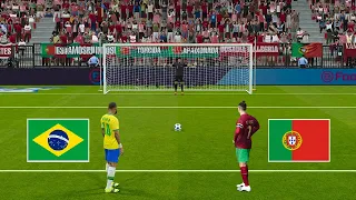 Portugal 🆚 Brazil - Final FIFA World Cup 2026 | Penalty Shootout | Ronaldo 🆚 Neymar | PES Gameplay