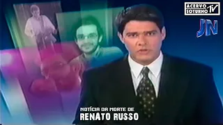 Notícia da morte de Renato Russo (pela Globo)