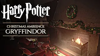 Gryffindor ◈ Christmas at Hogwarts 🎄 Harry Potter inspired Holiday Ambience & Soft Music [Day Time]
