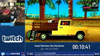 #ESAWinter19 Speedruns - Grand Theft Auto: Vice City Stories [Any%] by Joshimuz