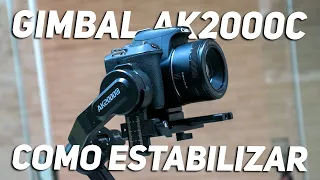HOW TO CALIBRATE FEIYUTECH GIMBAL AK2000C - HOW TO USE CAMERA STABILIZER