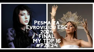 EUROVISION 2024 - Pesma za Evroviziju FINAL TOP 16, SERBIA, ESC, Teya Dora, Zorja, Breskvica #PZE24