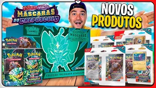 Abri TODOS PRODUTOS de MÁSCARAS do CREPÚSCULO do Pokémon TCG | MONTALVÃO CARTAS POKEMON