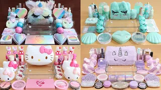 My best slime Unicorn,Mint,HelloKitty,purple Compilation!x2 Most Satisfying Slime Video!★ASMR★