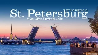 White nights in Saint Petersburg. Timelapse & Hyperlapse. Белые ночи в Санкт-Петербурге