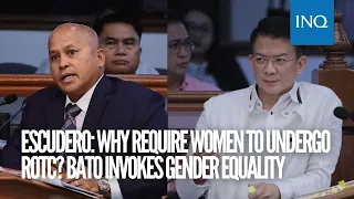 Escudero: Why require women to undergo ROTC? Bato invokes gender equality