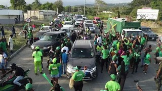 Biggest Political Motorcade Prime Minister Hon Andrew Holness In Morant Bay  St Thomas