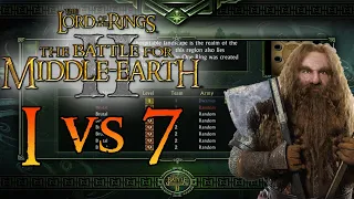 1 Dwarves vs 7 Brutal | The Battle for Middle Earth II