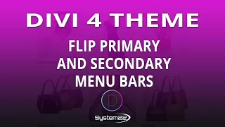 Divi 4 flip primary and secondary Menu Bars