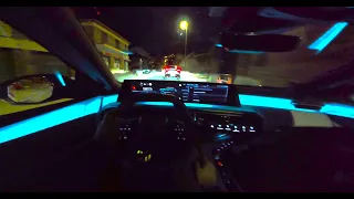 POV - New Peugeot e-3008 by night, RGB Interior lighting