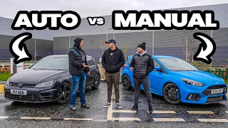 295BHP *DSG* GOLF R vs 365BHP *MANUAL* FOCUS RS - DRAG & ROLLING RACE