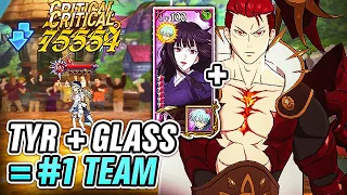 NEW *BEST* GLASS UNKNOWN PVP TEAM!! TYR + GLASS HIGH DPS PIERCE ONE SHOT COMBO! [7DS: Grand Cross]