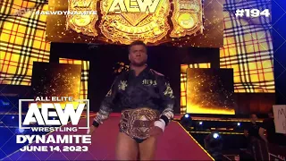 MJF entrance as AEW World Champion: AEW Dynamite, June 14, 2023