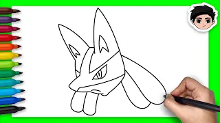 How To Draw Lucario | Pokemon - Easy Step By Step
