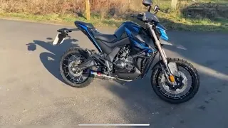 Zontes ZT125 MY22 Review walkaround - Black widow exhaust