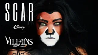 SCAR Lion King Makeup Tutorial l Disney Villains Makeup