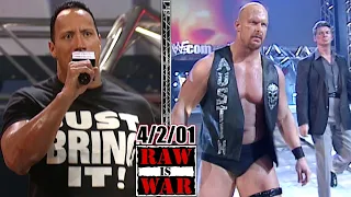 WWF RAW - April 2, 2001 Full Breakdown - Day After WrestleMania 17 - Rock vs. Heel Austin w/Vince