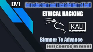 Introduction, Downloading & Installation of Kali Linux - Basic Commands [Hindi] - Kali Linux 2024 #1