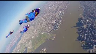 Wingsuit Flying Over New York City FULL POV