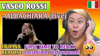 VASCO ROSSI - ALBACHIARA (LIVE) FRONTE DEL PALCO 90 || FIRST TIME TO REACT