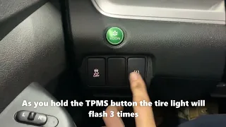 2016 Honda CRV Tire Pressure Light Reset - How to Turn Off TPMS Light