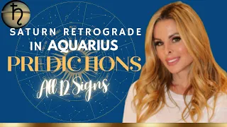 Saturn Retrograde in Aquarius | PREDICTIONS for All 12 Zodiac Signs | Vedic Astrology 2023