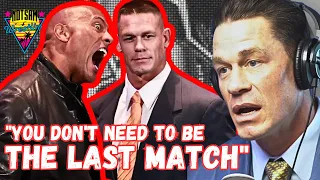 John Cena on NEVER Main Eventing Wrestlemania After THE ROCK!