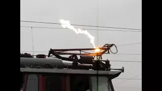 Electric arcs on high voltage overhead catenary [ compilation ]