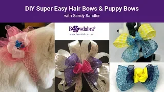 Super Easy Hair Bows and Puppy Bows