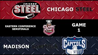Clark Cup Playoffs Game Recap - Eastern Conference Semifinals: Game 1 at Madison Capitols
