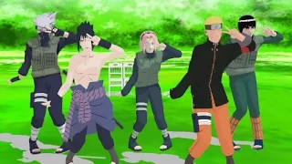 Caramelldansen (MMD) Naruto   Team 7 y Gai sensei
