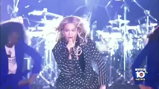 Beyoncé fans arrive at Hard Rock Stadium